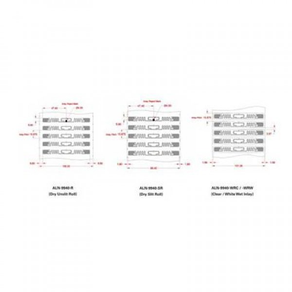 Tem chip RFID Alien H9 9940 (ALN-9940, Higgs-9) dùng trong quản lý tài sản, quản lý tồn kho